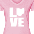 thumbnail image 4 of Inktastic Ohio Love Women's V-Neck T-Shirt, 4 of 5