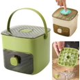 thumbnail image 1 of 2025 Portable Ice Maker for Freezer with Ice Bin Fast, Compact Countertop Design & Storage Drawer | One-Touch Operation for Home, Office, Household & Outdoor Use Makes 48 Ice Cube (Green), 1 of 8