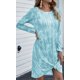 thumbnail image 5 of Vestido corto informal con tinte de corbata para mujer, cuello redondo, sin mangas, camiseta suelta de verano, minivestido Zhivalor CDWJ576-11, 5 of 5