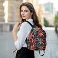 thumbnail image 6 of FORMRS Mini Backpack Purse for Women Quilted Travel Daypack Casual Shoulder Bag, Red Abstract, 6 of 7