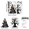 thumbnail image 4 of Gallickan Halloween Decorations, 2Pcs Halloween Wall Sticker Bats Spider Castle Wall Decal Stickers for Window Home Kids Room Nursery Halloween Party Supplies, Black, 4 of 7