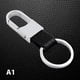 thumbnail image 2 of Keyring Keychain Genuine Leather Men's Simple Key Chains Holder Keyfob For Car, 2 of 5