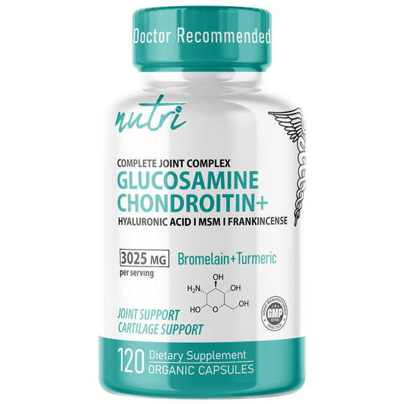 Nutri Glucosamine Chondroitin Complete Joint Complex w/ MSM+ 3025 mg  120 Count
