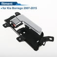 thumbnail image 4 of Front Passenger Side Rear Right Passenger Side Interior Door Handle for Kia Borrego 2007-2015 Inside Door Handle No.826202J010 Black Silver Tone 1 Pc, 4 of 6