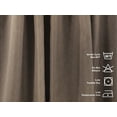 thumbnail image 3 of 3S Brother's Solid Linen Look Curtains Drapes Kitchen Valance Set of 3 Hanging Rod Pocket Window Valance Treatments Decorative Valances Tiers Café Curtains (Cappuccino 50"x14"Valance - 24"x30"Tiers), 3 of 6