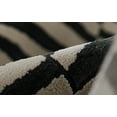 thumbnail image 4 of Momeni Xander Polyester Blend Striped Black Area Rug 5'3" X 7'6", 4 of 7