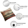 thumbnail image 4 of BANET Throw Pillow Cover Brown Decorative Pillow Case Home Decor Square Pillowcase 18x18in, 4 of 5