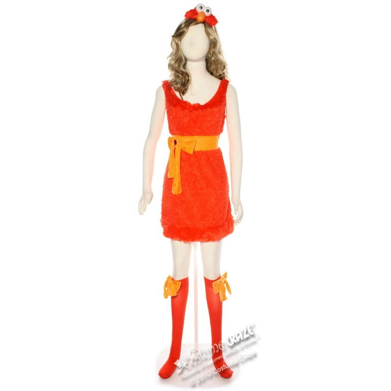 New Womens Medium 8-10 Sesame Street Sassy Elmo Costume - Walmart.com