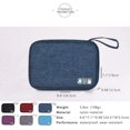 thumbnail image 4 of Watch Bands Storage Bag,Smart Watch Band Nylon Waterproof Protable Storage Bag Case Pouch Organizer Compatible with Garmin Watch Bands,Apple Watch bands,Samsung Watch Band etc (Blue), 4 of 9