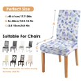 thumbnail image 6 of Artistic Butterfly Lover Dining Chair Covers Set of 4, Stretch Washable Polyester Kitchen Slipcovers, Removable Seat Protector for Banquet or Home, 6 of 7