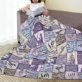 thumbnail image 6 of Sikiie Lavender Flowers Ultra-Soft Micro flannel Blanket Luxury All Seasons Warm Blanket for Bedding Sofa and Travel (4 sizes)-50"x40", 6 of 7