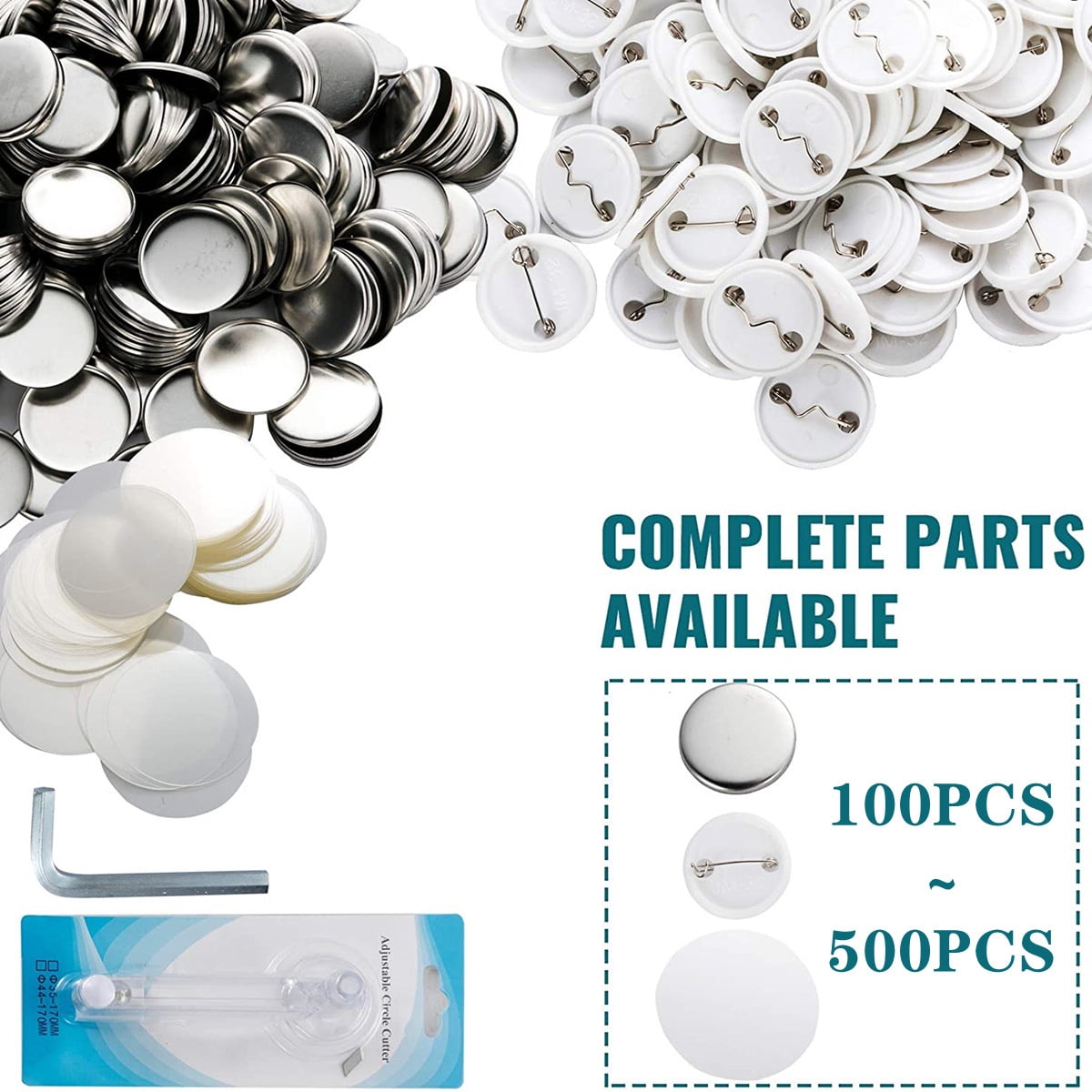 Pin Button Making Machine Kit, 25MM Pin Badges Press Set ,Beginner-Friendly