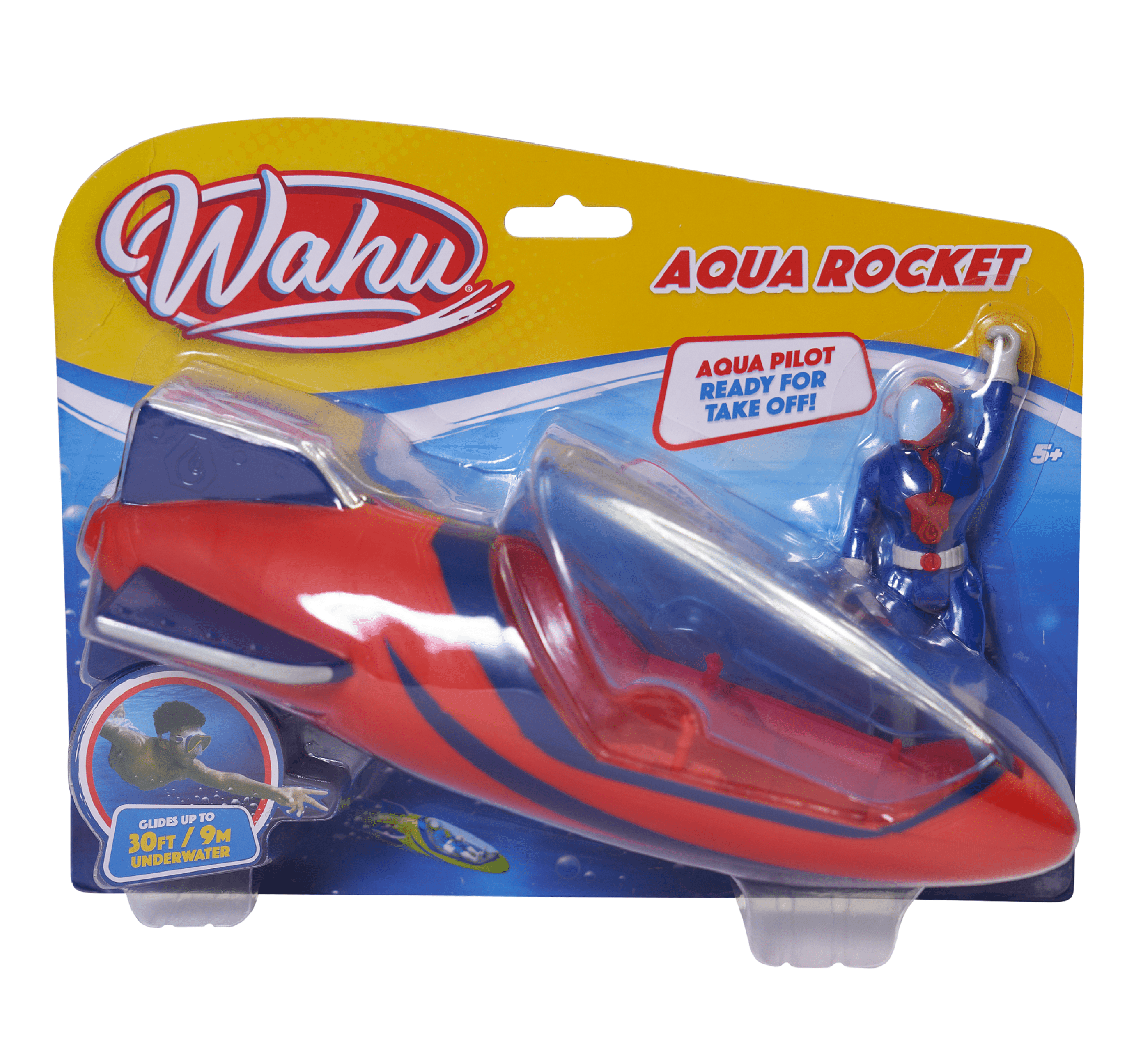 Wahu Aqua Rocket Red/Blue Water & Pool Toy Glides up to 30