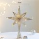 thumbnail image 4 of Adornos para árbol de Navidad, lámpara LED con forma de estrella, adornos navideños para el hogar, adornos para árbol, estrella de ocho puntas dorada, 4 of 5