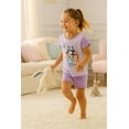 thumbnail image 2 of Bluey 4-Piece Girls Pajama Set with 2 Short Sleeve Tops & 2 Shorts Featuring Bluey & Bingo  Toddler Sizes 2T4T, 2 of 5