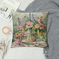 thumbnail image 2 of Awypu  Outdoor Spring Summer Floral Throw Pillow Cover European Vintage Hydrangea Flower Bouquet Blossom Botany Petals  Pillow Cover Home Sofa Pillow Case, 2 of 5