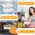 thumbnail image 2 of 1/2 Cup Silicone Freezer Molds with Lid, 2-Pack Silicone Freezer Trays for Soup, Sauce & Broth – Meal Prep Containers, Large Ice Cube Tray, Oven & Dishwasher Safe, 2 of 6