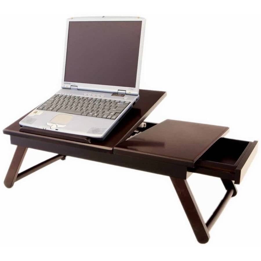 Home Craft Lap Desk Flip Top with Drawer and Foldable Legs