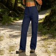 thumbnail image 5 of Aimik Womens Cargo Casual Pants Multi-Pocket Straight Leg Pants Loose Durable Utility Design Outdoor Hiking Daily Workwear Pants, 5 of 6