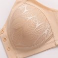 thumbnail image 6 of CFLVAEK Plus Size Womens Bras Comfort Front Closure Everyday Bras Breathable Full Figure Push Up Bralettes Beauty Back Lace Bra for Senior Women Beige 36, 6 of 9