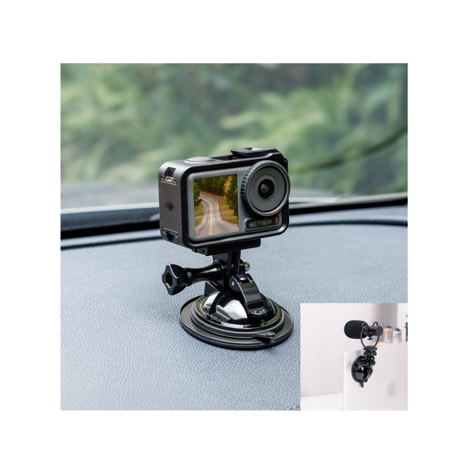 Soporte con ventosa JJC para DJI Action 5 Pro GoPro con tornillo 1/4-20