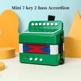 thumbnail image 4 of Aibecy Accordion for Beginners 7-Key 2-Bass Lightweight ABS Material Hand-Eye Coordination Stage Performance Christmas Gift, 4 of 7