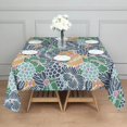 thumbnail image 3 of Pioneer Flower Floral Print Pattern Square Tablecloth,Waterproof Square Table Cover,Wipeable Spillproof Washable Table Cover for Home Kitchen Party Decor 42"X42"(107x107cm), 3 of 6