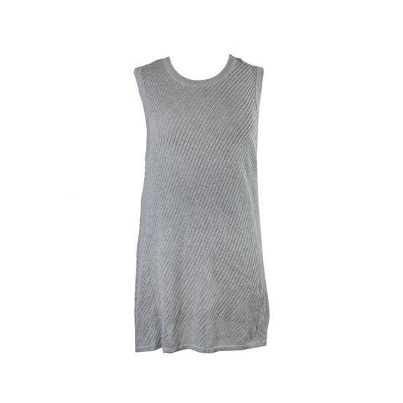 Two By Vince Camuto Womens Grey Pointelle Stitch Sweater Top M