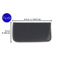 thumbnail image 4 of 3 Pack Soft Faux Leather Slip In Eyeglass Case, Fits Medium to Large Frames, Gray, 4 of 4