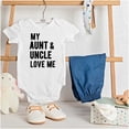 thumbnail image 3 of Auntie Uncle Present Loved Niece Cute Romper Boys or Girls Infant Baby Brisco Brands 12M, 3 of 6
