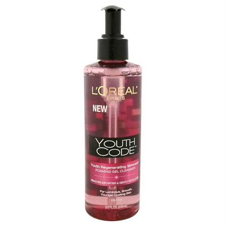 L'Oreal Paris Youth Code Foaming Gel Cleanser, 8 oz - Walmart.com