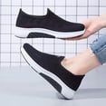 thumbnail image 5 of GUOBIOZIY Womens Tennis Running Shoes Walking Shoes Lightweight Casual Sneakers for Travel Gym Work Womens Running Shoes(Black,7.5), 5 of 7