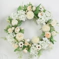 thumbnail image 7 of Ludlz Artificial Flower Wreath Romantic Flower Wreath Garland DIY for Front Door Wall Home DIY Floor Garden Office Wedding Festival Celebration Party Decor, 7 of 7