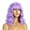 Lavender Purple, variant on 14 Inch Yellow Short Curly Wig With Bangs For Women