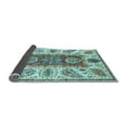 thumbnail image 2 of Ahgly Company Indoor Rectangle Abstract Light Blue Modern Area Rugs, 8' x 10', 2 of 4