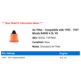 thumbnail image 2 of Air Filter - Compatible with 1995 - 1997 Mazda B4000 4.0L V6 1996, 2 of 2
