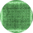 thumbnail image 1 of Ahgly Company Indoor Round Persian Emerald Green Traditional Area Rugs, 7' Round, 1 of 4