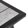 thumbnail image 6 of Afuera Living 76-inch Metal Outdoor Patio Dining Table in Black, 6 of 10