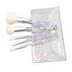 thumbnail image 4 of Juego de brochas de maquillaje HUOGUO, embalaje de PVC con cristal de diamante transparente, 4 of 5