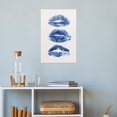 thumbnail image 4 of Soscooter Navy Wall Art, Retro Preppy Canvas Wall Decor Kiss Lips Print, Trendy Minimalist Aesthetic Pictures for College Dorm Room Bedroom 24x36 inches, 4 of 8