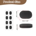 thumbnail image 2 of Uxcell 3 Pares de Almohadillas para Gafas de Espuma Suave, Almohadillas Ovaladas para la Nariz, 1mm, Negros, 2 of 6