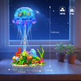 thumbnail image 2 of Set de construcción Brihappen Jellyfish con 1130 piezas con luz nocturna, 2 of 7