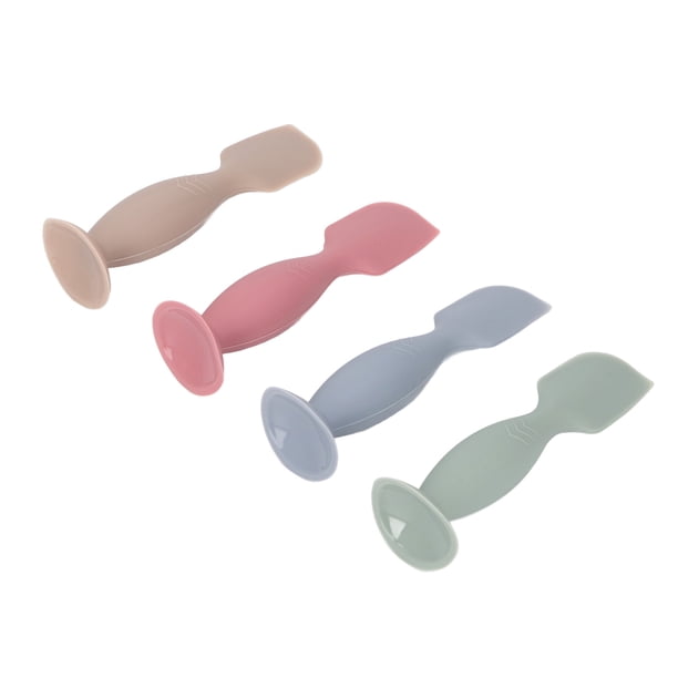 Espátula Para Crema De Pañales Para Bebés, Necesidades Para Recién Nacidos, Base De Succión, Espátula Suave De Silicona Para Pasta De Glúteos, 4 Uds., Para Medicación