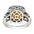 thumbnail image 6 of Shey Couture Sterling Silver with 14K Accent Antiqued Cushion Citrine Ring, 6 of 7