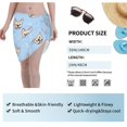 thumbnail image 7 of Kll Cute French Bulldog Print Women'S Sarong Coverups Short Bathing Suit Wrap Skirt Beach Wrap Swimsuit Cover Ups, 7 of 7