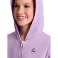 thumbnail image 5 of Reebok Girl’s Game Day Fleece Full Zip Hoodie, Sizes 4-18, 5 of 9