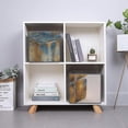 thumbnail image 3 of Collapsible Oxford Fabric Storage Cubes with Handles, Large Mid Foldable Oxford Cloth Bins Set of 2/6, Closet Organizers for Shelves Clothes Home Kitchen Toy - Oil Cube, 3 of 7