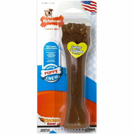 UPC: 0018214803232 | Nylabone Just for Puppies Teething Chew Classic Bone Chicken X-Large/Souper – 50+ lbs.