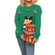 thumbnail image 3 of Suéteres Navideños Feos para Mujer, Suéteres Gráficos de Larga, Suéteres Casuales de Punto para Otoño e Invierno para Mujer Verde L, 3 of 9