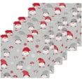 thumbnail image 3 of SKYSONIC Christmas Gnome Washcloths Set of 4, Highly Absorbent Soft Cotton Fingertip Towels for Bathroom, Kitchen, Gym, Spa, Home Decor, 12 x 12 Inch, 3 of 7